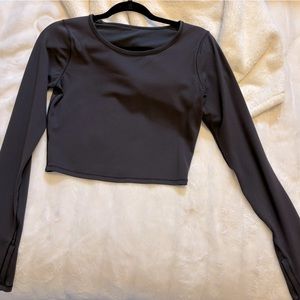 Lululemon cropped wunder train long sleeve